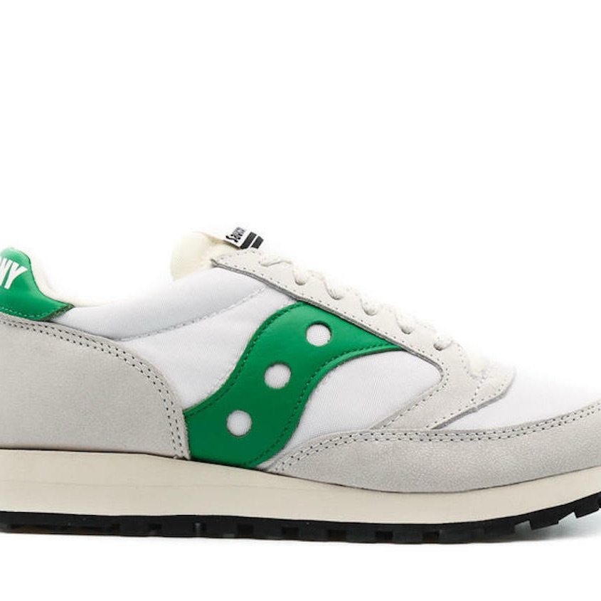 Saucony Jazz 81 Mens White And Green Sneakers New Brand New